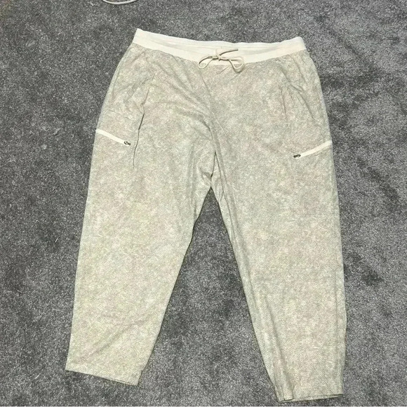 ATHLETA Venture Printed Pant, Viper Grey SIZE 22 Lightweight Workout Exercise - Picture 3 of 6